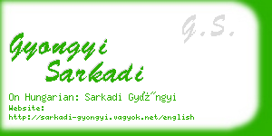 gyongyi sarkadi business card